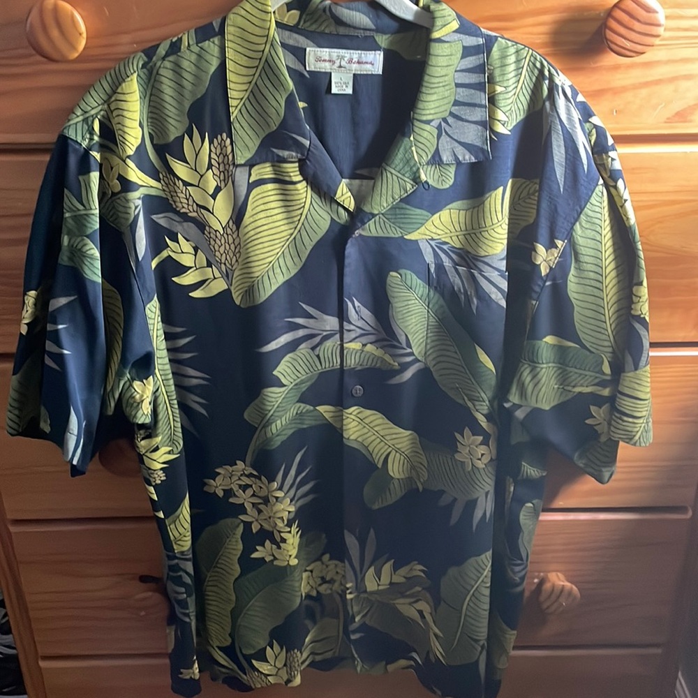 Tommy Bahama Hawaiian print silk shirt